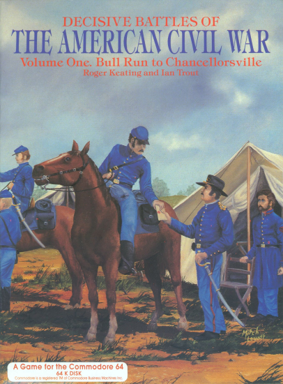 Decisive Battles Of The American Civil War Volume One box art for Commodore 64